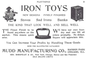 Advertisement in 1904 Playthings Magazine 