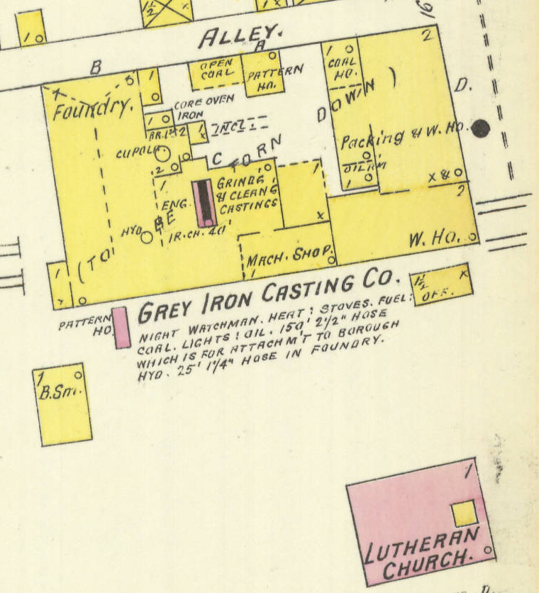 GREY IRON - 1896 MOUNT JOY PA