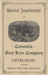 COLUMBIA GREY IRON 1897 - COVER