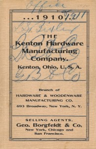KENTON 1910 - COVER 