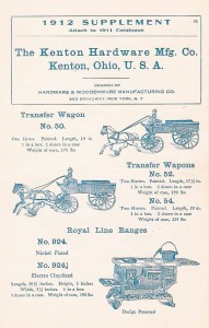 KENTON 1911 SUPPLEMENT - COVER 