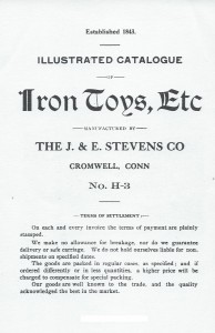 STEVENS 1907 - COVER SHEET 